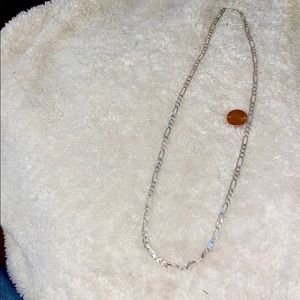 Men's Solid 925 Sterling Silver Figaro Cha…